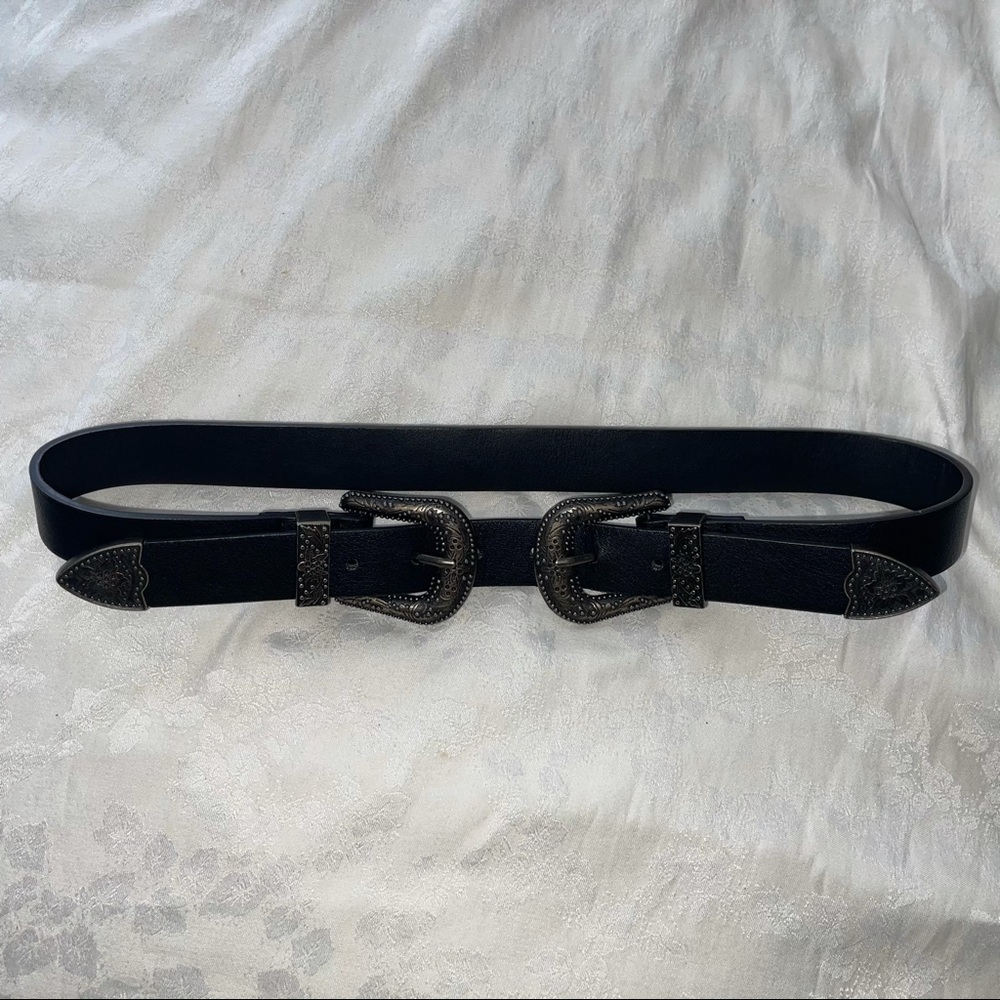 DOUBLE BUCKLE WAIST BELT